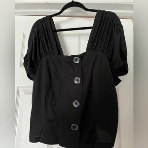 Brand new! Eloquii top with iridescent buttons